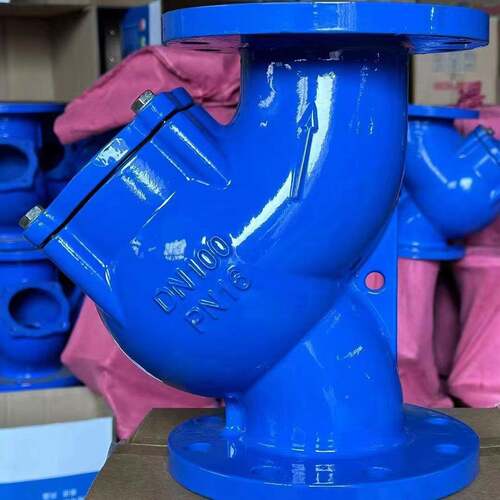 Y型过滤器QGL41H-10不锈钢滤网法GL41H兰过滤器墨铸铁球过滤器
