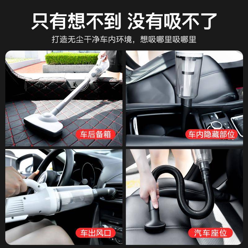 跨境家用手持吸尘器车用吸狗毛宠物毛吸尘推杆低噪音吸尘器大功率