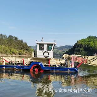 全自动保洁船水葫芦割库草公船景区园水河道市政垃LFM圾打捞船