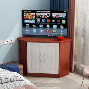 三角柜置式 拐角矮地柜物弧形 架墙角单柜客转角HDB电视收纳厅老式