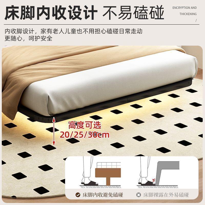 悬浮床双人家用锈钢悬空艺床加厚床加粗钢铁架床现代简约不铁DXO