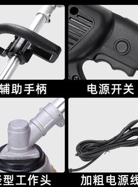 彩钢瓦钢电动除锈机打磨机刷ZED工字钢铁板污抛光除铁锈除青丝苔