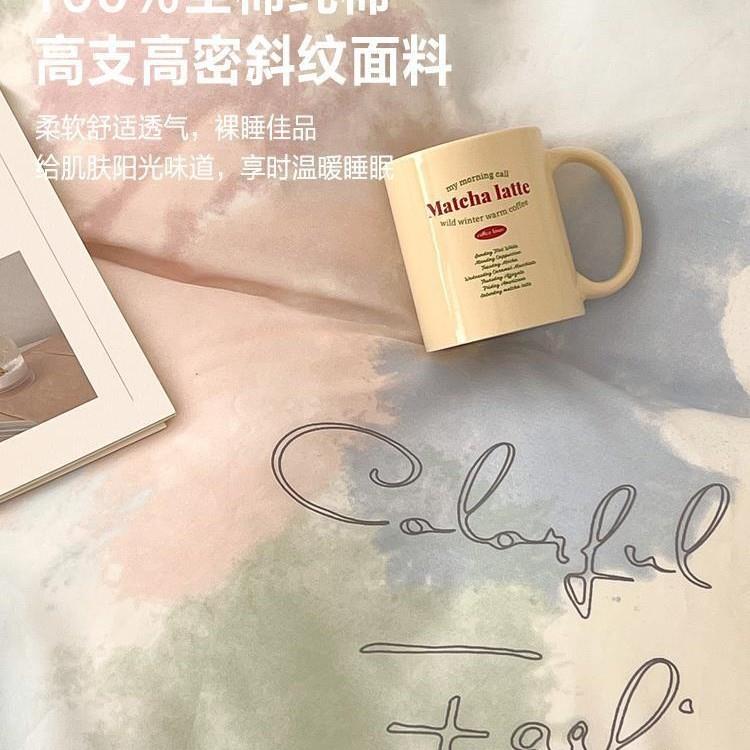 春夏被纯棉床上四件套65556646100全棉被套床单床笠学床生宿舍品