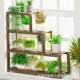 282阳台花架客落地式 置物架多层厅阶梯萝架室内实木多肉绿爬藤 式