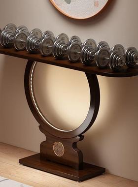 新中式玄关桌子入户正装对门玄关物台GUY端景置靠墙台饰柜极窄条