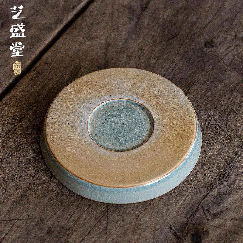 中秘釉浮雕缠无品牌/式枝壶承干泡用台家陶瓷盖碗茶壶托盘功夫莲