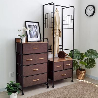 移五斗ZG-66699柜可动柜布艺家阳台客厅柜子储物柜床头用抽屉卧室