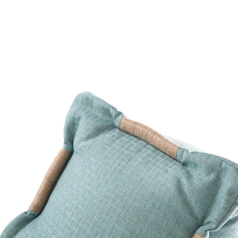 新款椅懒人小发卧室客厅坐麻美绳沙发凳脚踏印花坐墩精梳妆P018沙