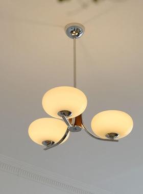 中古客厅吊灯法式复古ZHX实木新简款大厅灯创意约师奶油风设计主