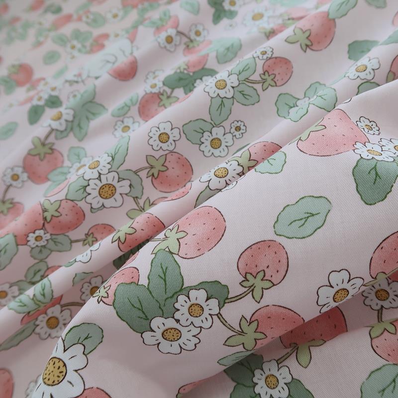 RI0田F77H5S9ST纯棉布单人床单被套床笠单被单活性印人双染花纹野