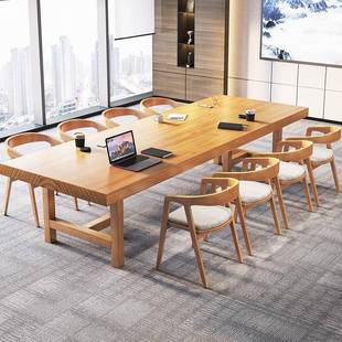 实wyy20250木议桌条桌字简约现代桌书房电脑书办公室洽谈接待桌会