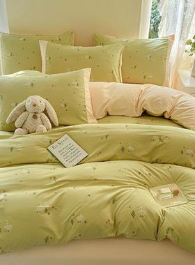 热卖肤AB版新ZJJF-383款A亲类件母婴级超柔奶小棉6立D体印花四套-