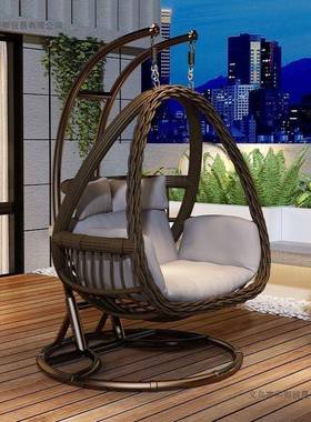 户外吊篮家用秋千鸟巢椅PIB藤椅双人吊摇椅室单内吊阳台懒人沙床