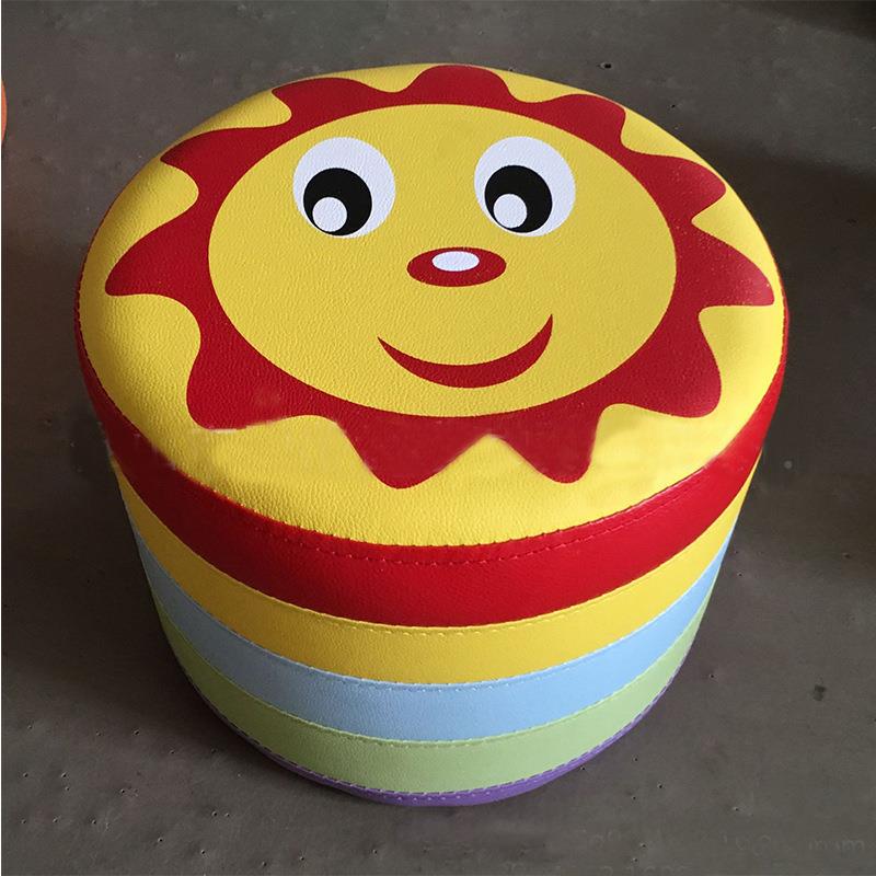 幼UVQ儿凳园教儿童包沙发水早果椅蘑菇西瓜橙子太阳大板软牙方凳
