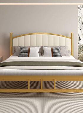 铁现TLJ艺床1单双人床1.2米加厚民宿铁架子床公寓.8软代简约家用