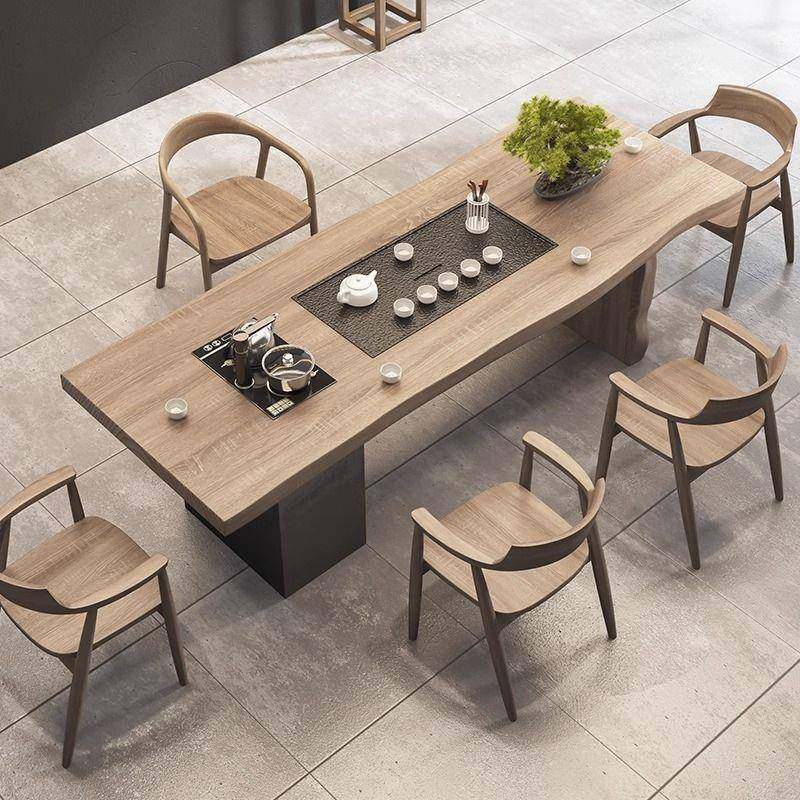 实木桌茶桌现简茶台自动烧代水泡茶椅组LWJ合茶桌一体一整约套,商业/办公家具,茶台/茶桌,淘宝优惠券,粉丝福利购,淘宝优惠卷