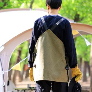 定与木制时尚 工男作VEN围裙加厚防水仔耐磨园艺工女户外牛工作 款