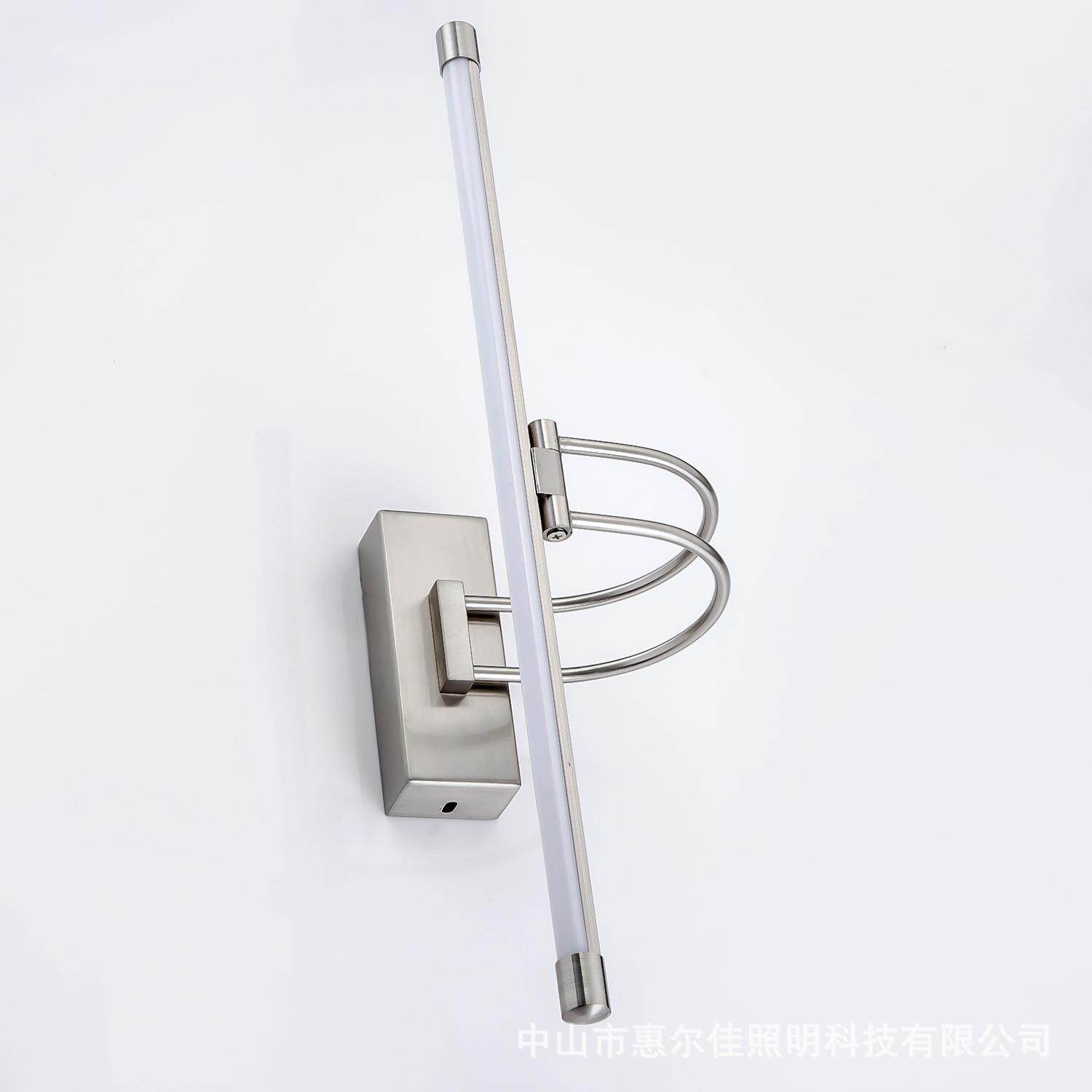 不锈钢LED镜前可转动卫妆生间浴室卧镜室化灯防潮画镜灯WIZ柜灯出