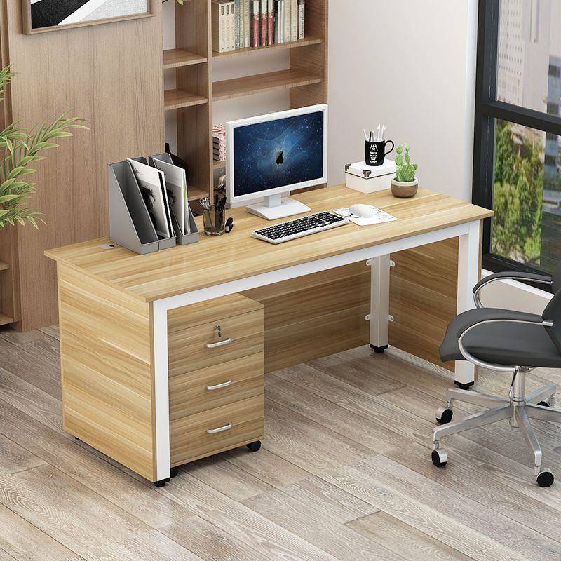 现代简办公约BIA台式电脑桌双诊人位写字台医用生坐桌工作台家学