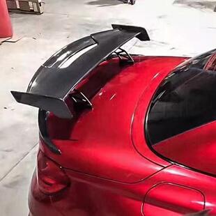 热销通车碳纤维汽尾GT12927尾翼外饰用改装定风翼扰流板高尾翼大