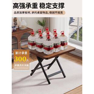 可折叠桌餐桌家用户型外小桌简圆桌出租屋户便携YNI子摆易摊吃饭