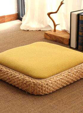 坐编垫禅修垫榻榻米4xsjwX6Y网红坐拜佛禅垫垫藤道茶加厚地板跪垫