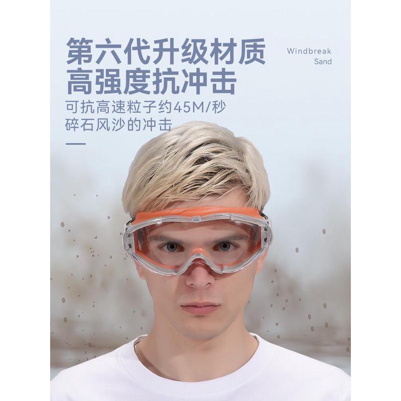 工业级防尘眼镜护目镜骑车防风沙防灰尘骑行防护登山不起雾防飞溅