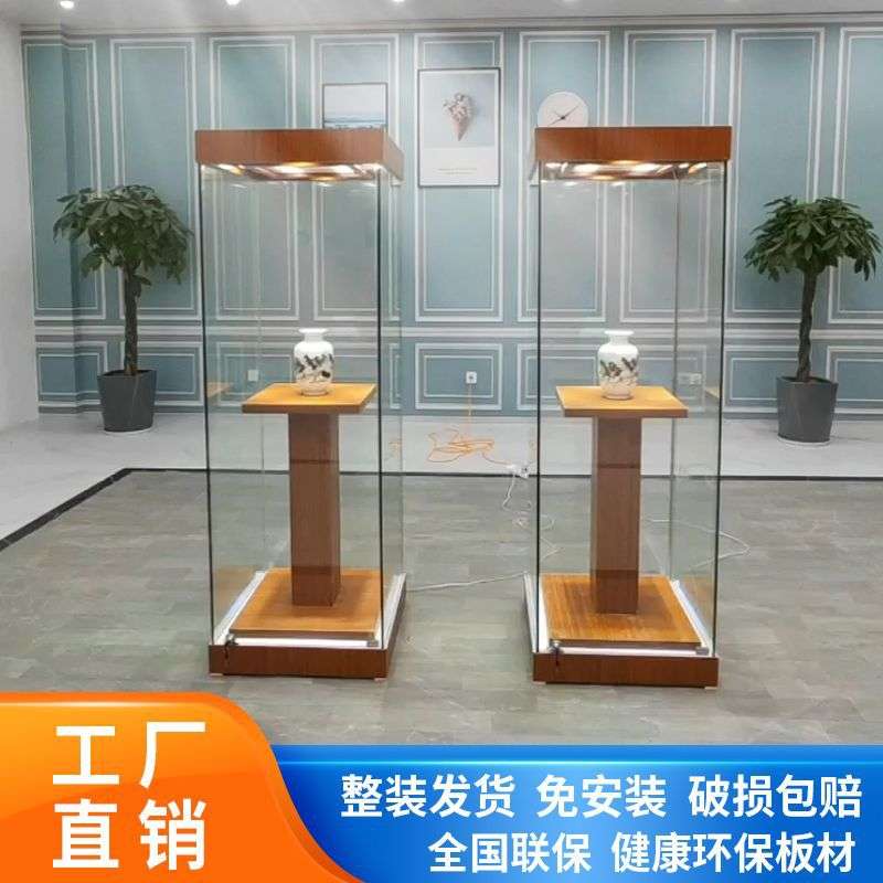 博物馆玻璃展示柜艺术展览柜雕像柜文物柜实木柜古董陈列柜