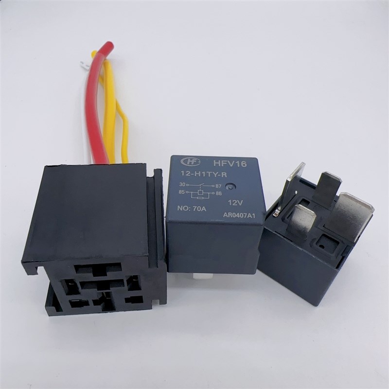 全新原装 HFV16 12-H1TY-R 合力叉车控制盒预热继电器12V 70A 4脚