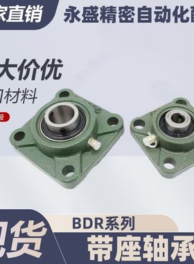 带座轴承 带方型座 BDR201/202/203/204/205/206/207/208/209/210