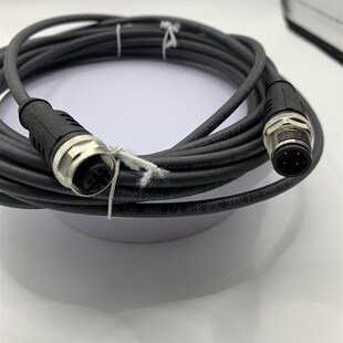 GSEE传感器连接线接插EK4 EZ4-5M/GSC M12两端公母插头5米线