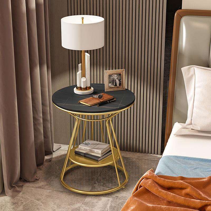 北欧轻奢大理石边几沙发边柜阳台小茶几客厅床头小圆桌子边桌角几