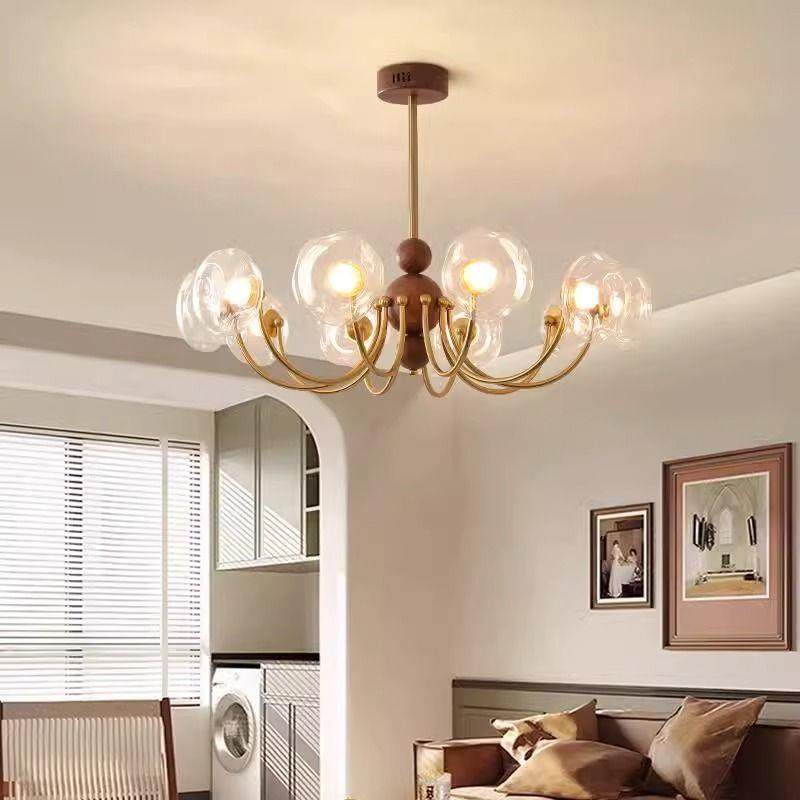 法式中古风客厅吊灯客厅灯新中式魔豆玻璃灯罩美式复古LED护眼灯,鲜花速递/花卉仿真/绿植园艺,割草机/草坪机,淘宝优惠券,粉丝福利购,淘宝优惠卷