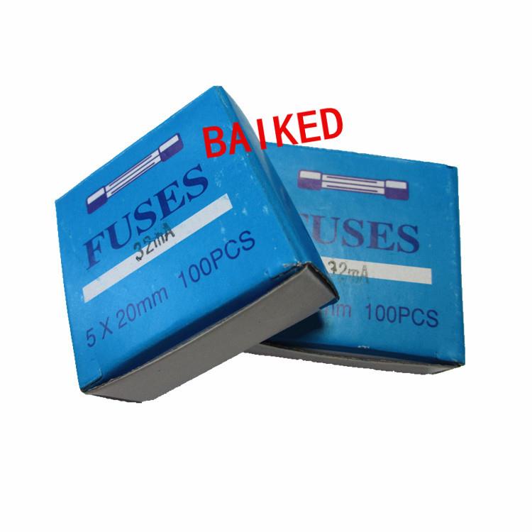 FUSES32mA5X20mm250V快断玻璃保险丝32毫安0.032A保险丝管