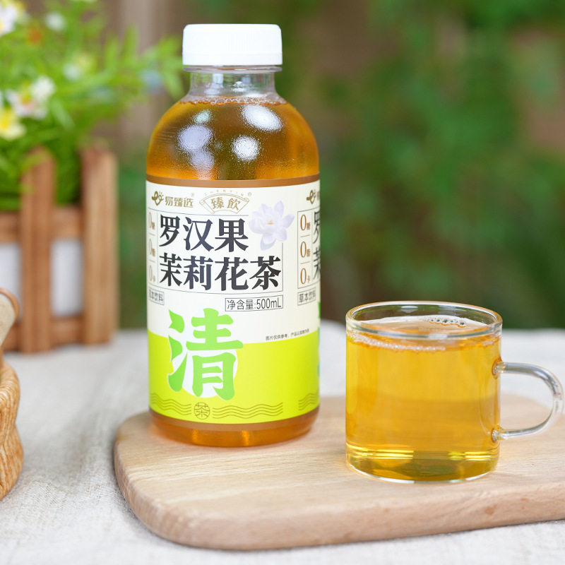 臻饮罗汉果茉莉花茶无糖植物饮料茉莉花香口味500ml*15瓶装图片