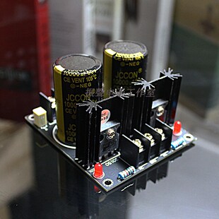 成品板 两电肖特基JCCON 50V10000UF电容整流滤波电源板