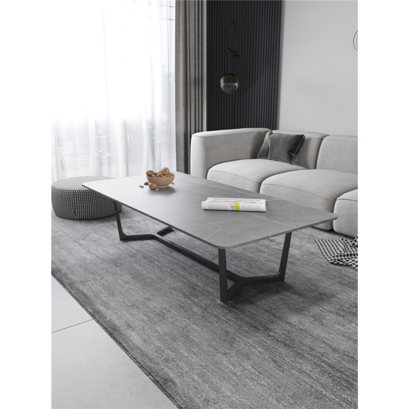 高端定制新款岩板茶几简约现代轻奢家用小户型客厅泡茶桌长方形大