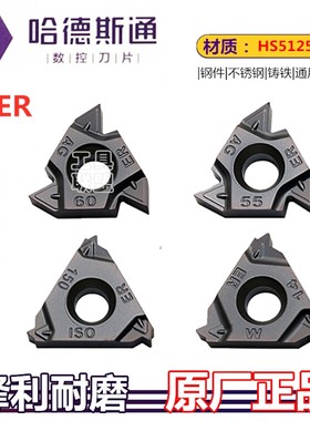 顽石升级款哈德斯通外螺纹刀片16ER AG60 150 14W 19BSPT HS5125