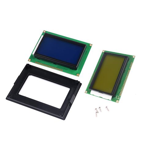 蓝/黄屏LCD12864液晶显示屏 带中文字库/无字库 带背光 5V 3.3V