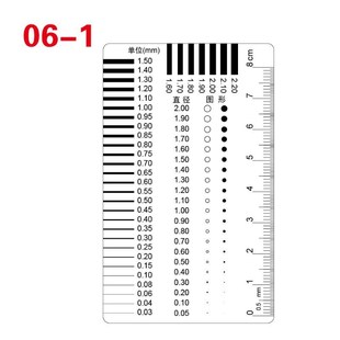 点规菲林尺点线规污点卡比对卡污点裂缝对比尺沙眼比对片检验标准