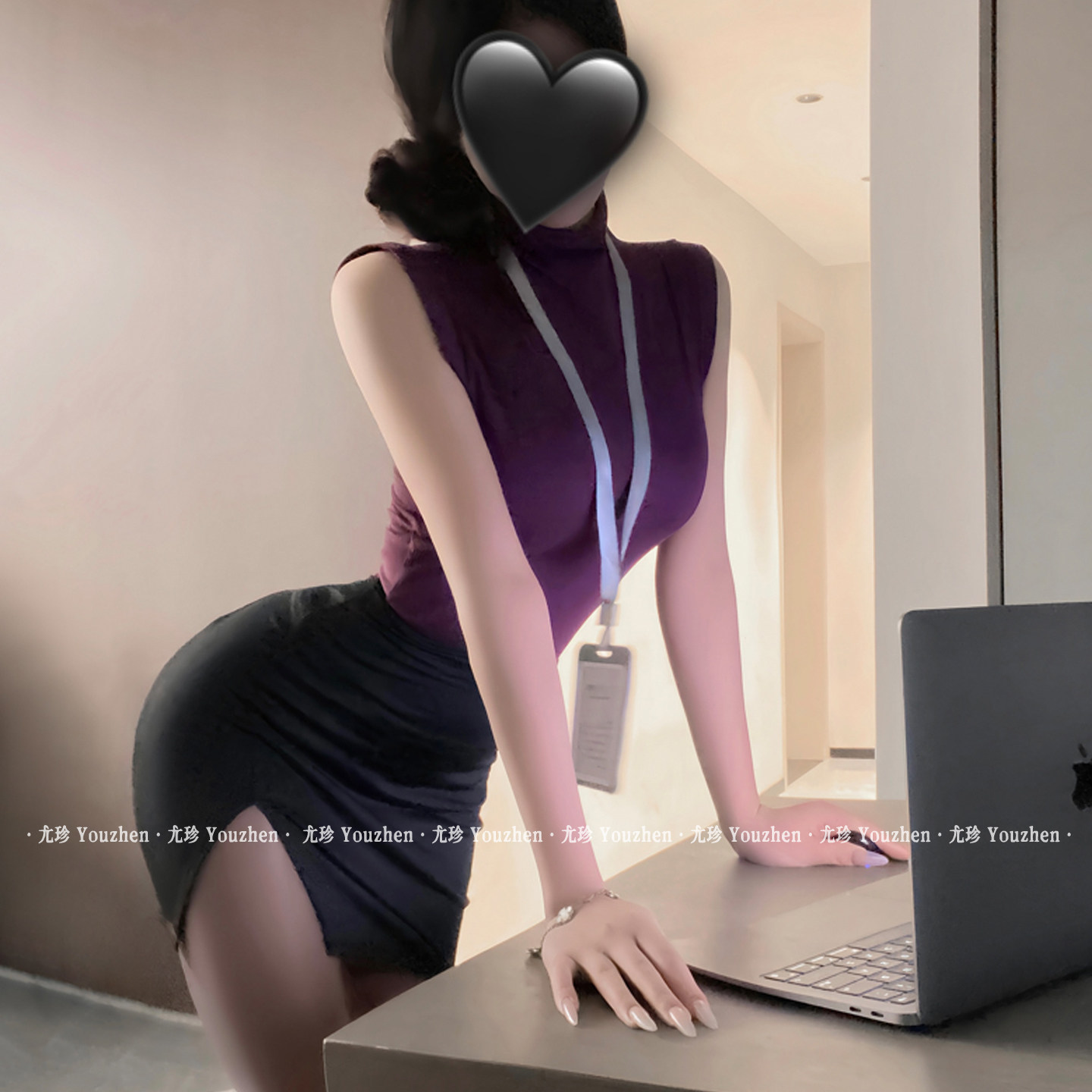 尤珍「升职游戏」性感御姐女秘书职业装ol情趣制服包臀裙qqny内衣