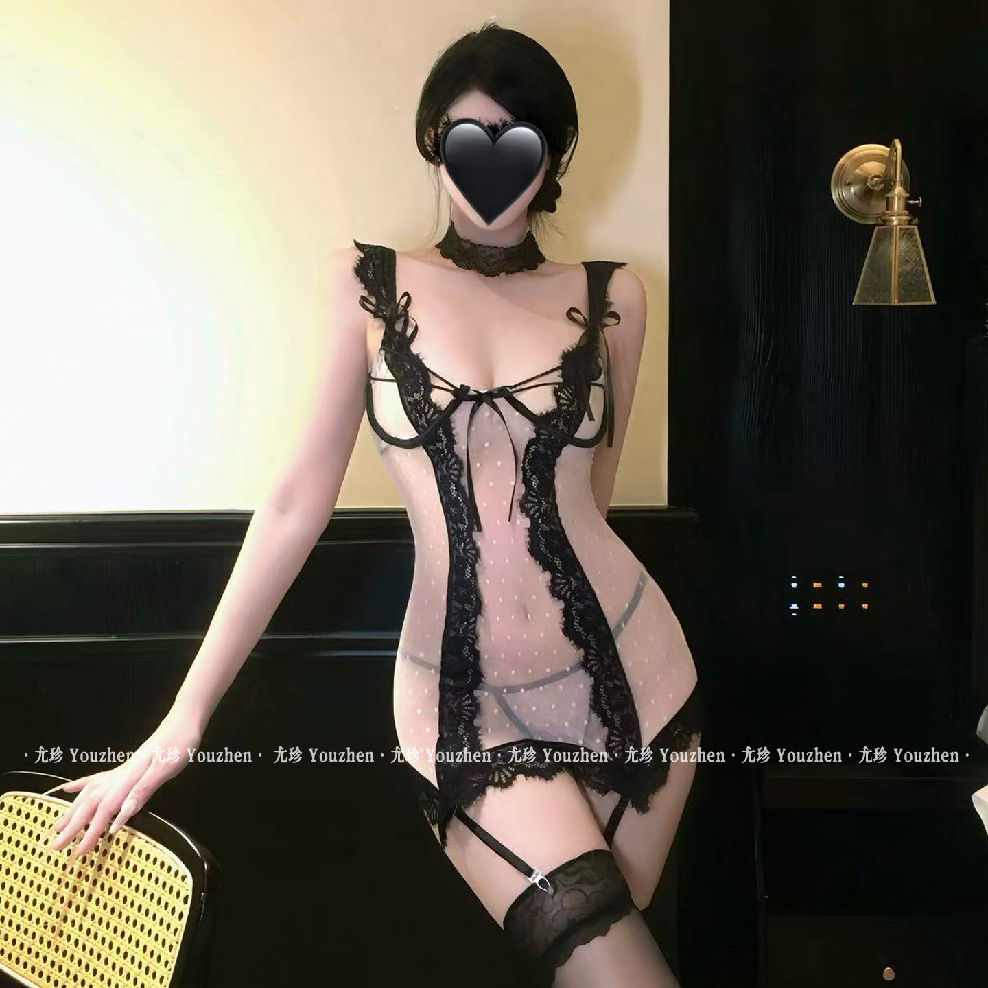 尤珍「斩男战袍」纯欲性感辣妹套装诱惑吊带睡裙情侣趣味内衣qqny,女士内衣/男士内衣/家居服,内衣配件,淘宝优惠券,粉丝福利购,淘宝优惠卷