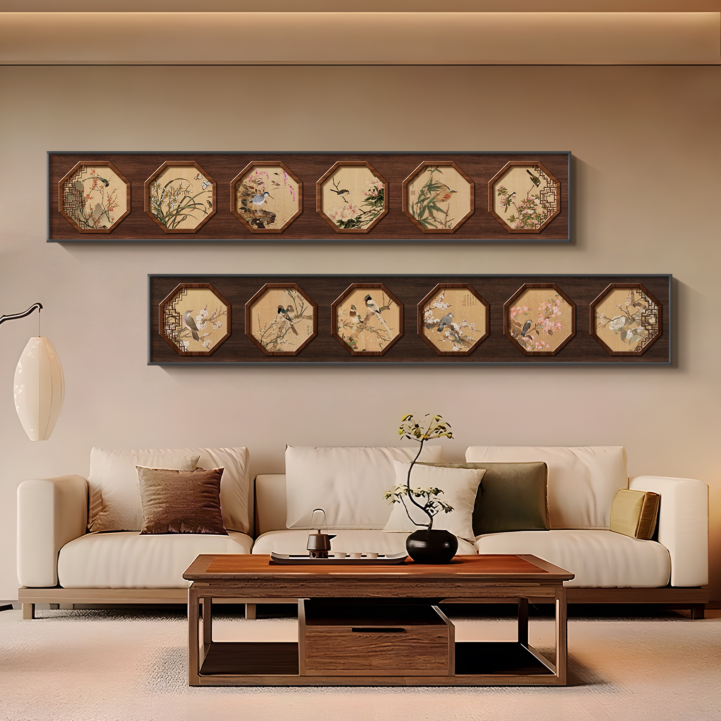 宋代美学客厅装饰画沙发背