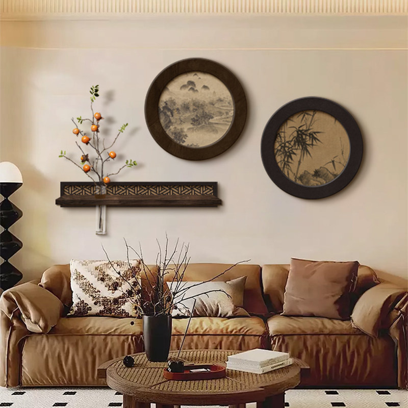 新中式客厅装饰画宋代美学高级感沙发背景墙挂画2026新款茶室布置