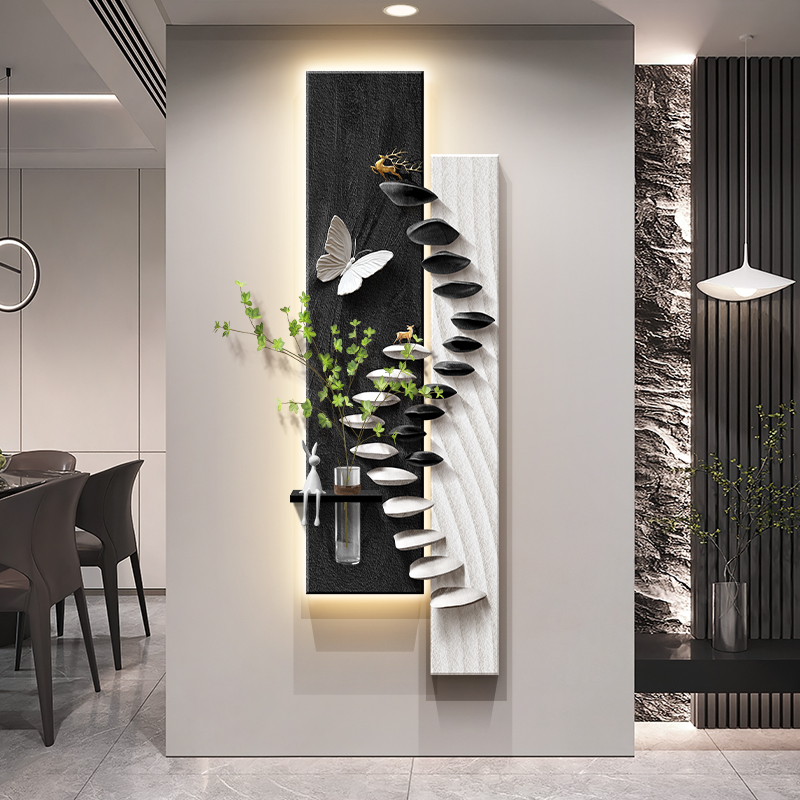 石来运转入户玄关装饰画正