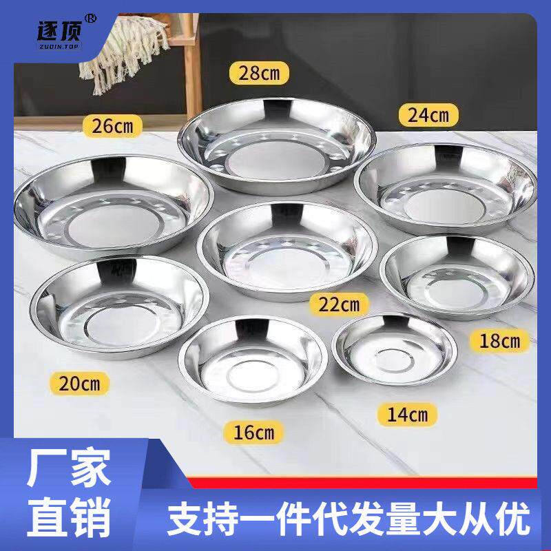 机械台秤弹簧秤老式秤10kg桌称案秤称不锈钢秤盘托盘圆盘盘子配件 - 实物图