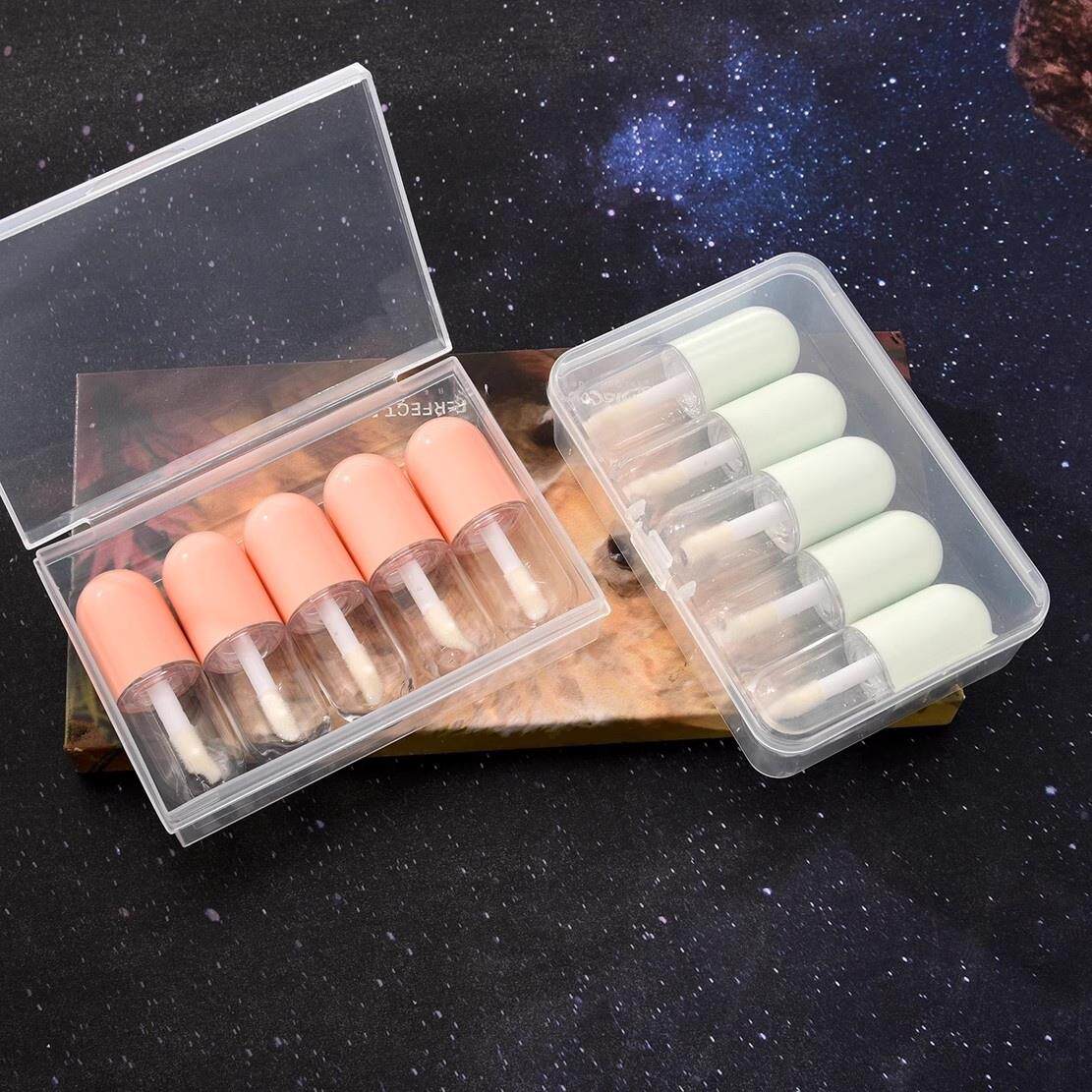 粉底液分装口红圆形按压替换唇刷爽肤水小样迷你胶囊化破损一次性