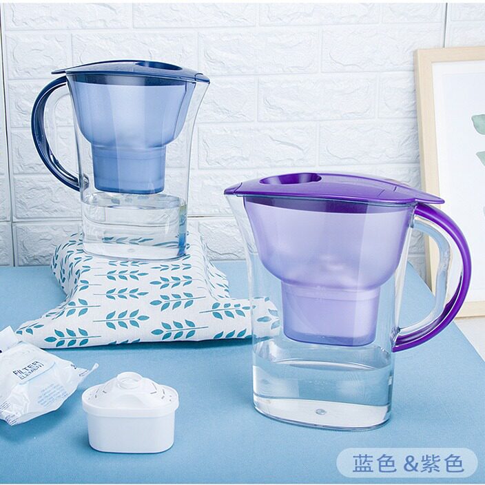 2.5L大容量过滤塑料净水壶净化饮用水家用冷水壶多重滤水器过滤杯