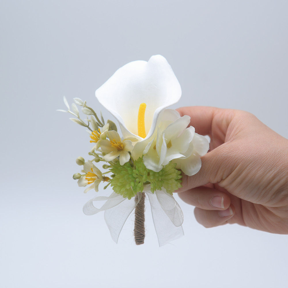 向日葵手腕花胸花 学校毕业典礼伴娘手花结婚摄影舞蹈商务仿真花