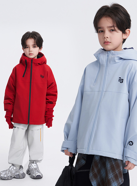 【逆风】魔霸眼睛男童外套加绒冬装2025新款儿童冲锋衣中大童加厚